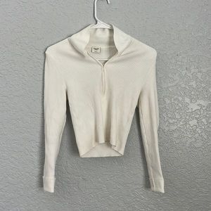 abercrombie and fitch zip up collard king sleeve